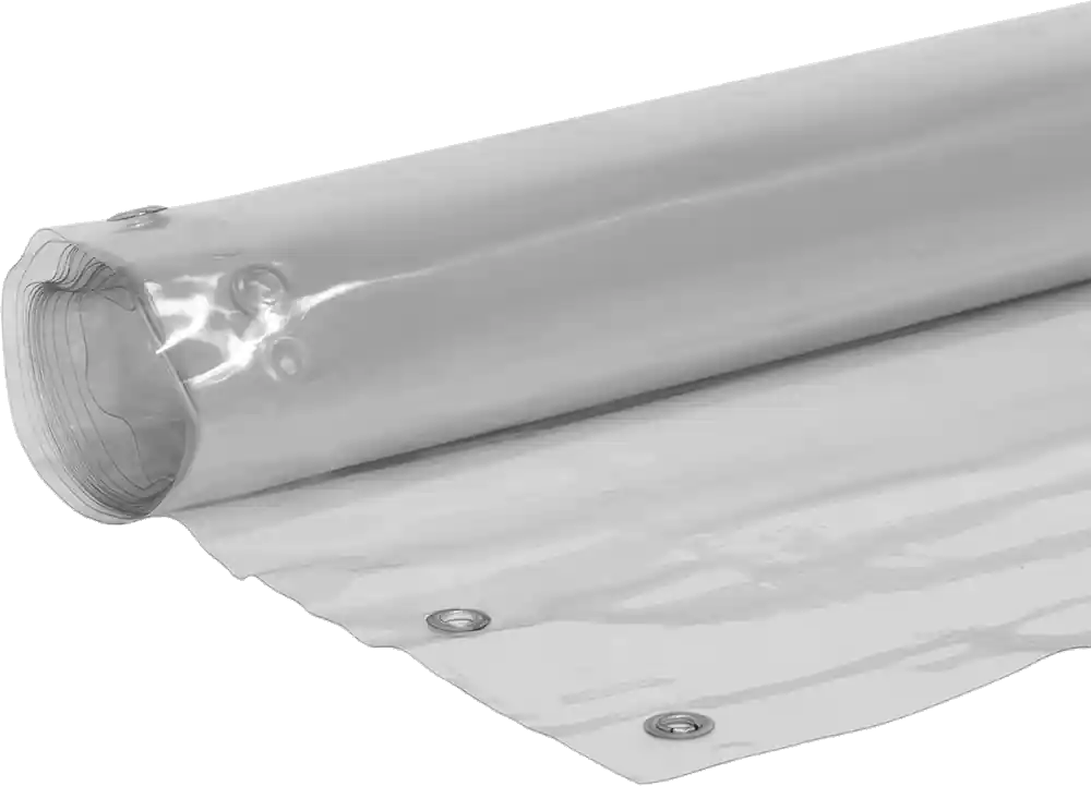 McMaster 5685T26 See-Through Water-Resistant Curtain Roll, 15 Feet Long × 64" Wide