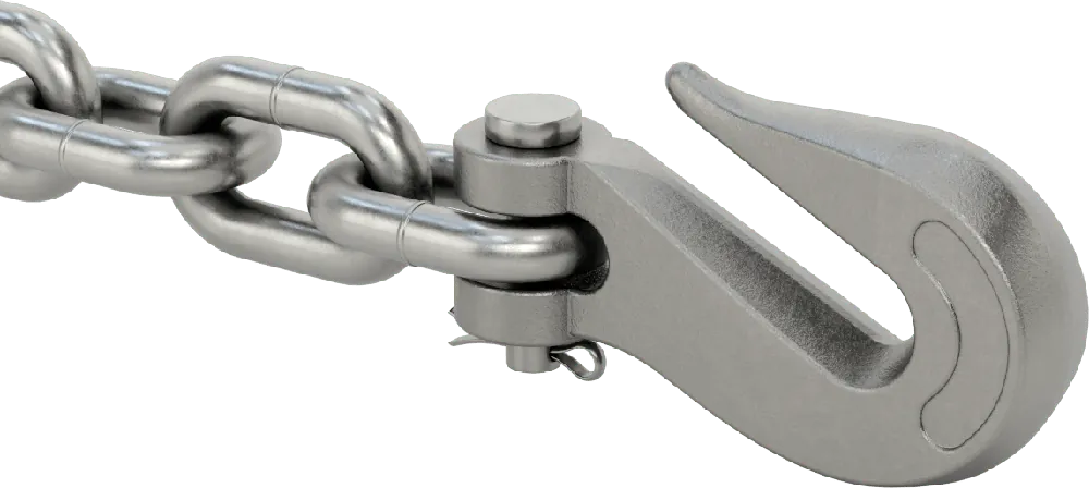McMaster 3426T5 Transport Chain Assembly with Fittings on Ends, Made in The U.S., 20 Feet Long, Grade 43, 1/2 Trade Size