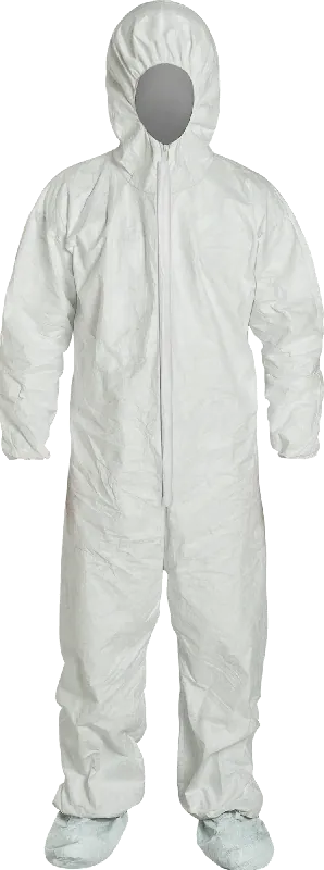 McMaster 52245T53 Disposable Kleenguard Polypropylene Coveralls, Hooded with Boots and Elastic Cuffs, XL