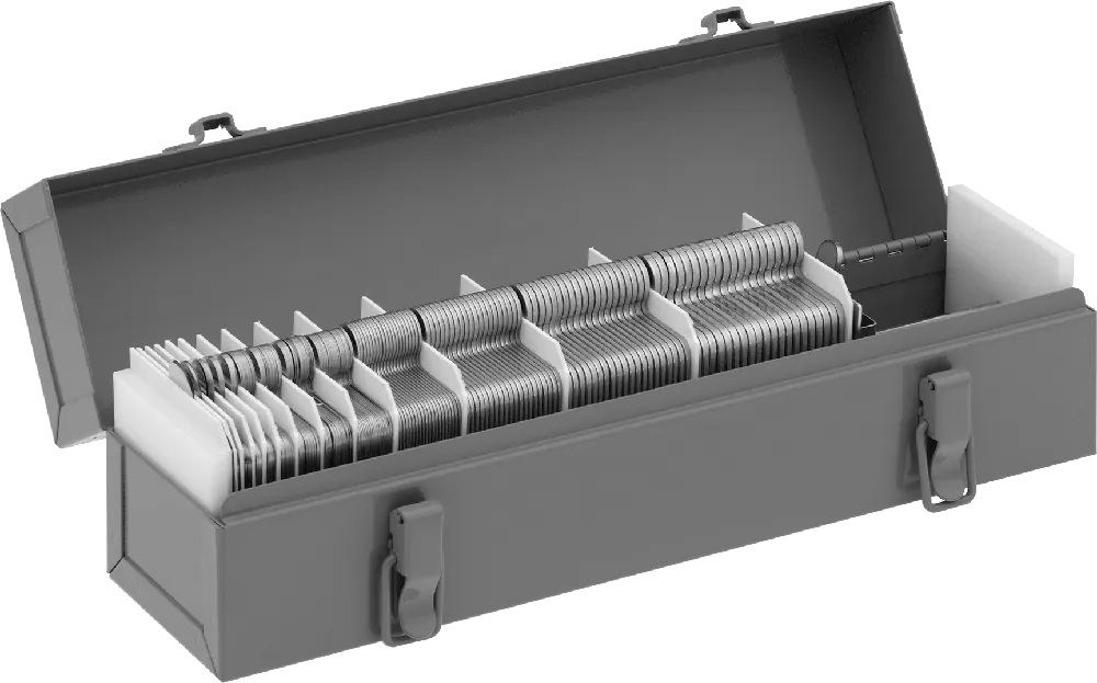 McMaster 97235K835 18-8 Stainless Steel Slotted Shim, 260-Piece Assortment, Trade Size B