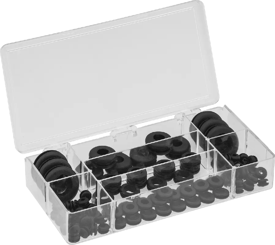 McMaster 2725N11 SBR Rubber Grommet Assortment, 99 Pieces