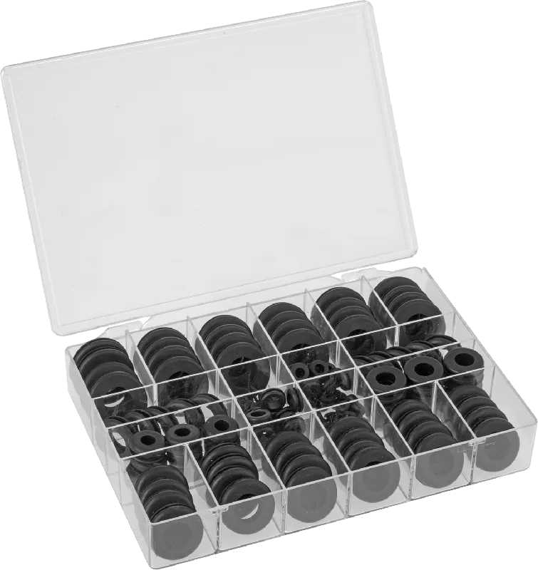 McMaster 2725N12 SBR Rubber Grommet Assortment, 172 Pieces