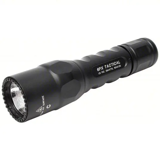 Surefire 6PX-C-BK Flashlight 600 lm Max Brightness, 1.5 hr Run Time at Max Brightness, 1 Light Output Levels
