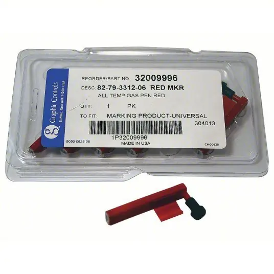 Graphic Controls 82-79-3312-06 - RED DIFFERENTIAL PENS Fine, 6 PK