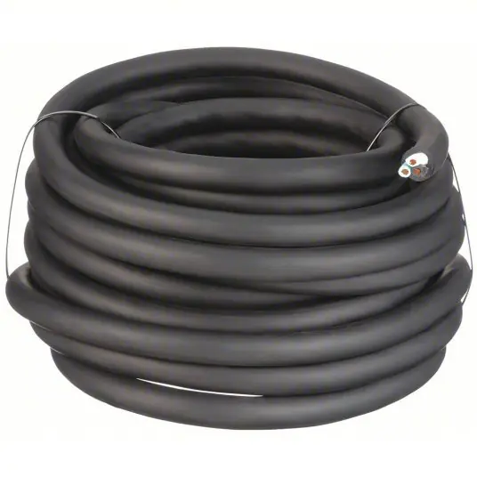KVM Tools E3662 Portable Cord 3 Conductors, 10 AWG Wire Size, Rubber, Black, 50 ft Lg, 600 V Volt