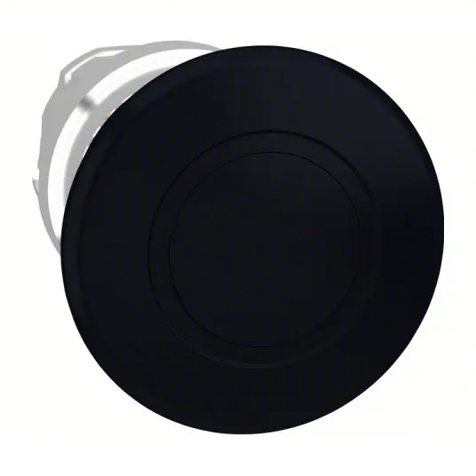 Schneider ZB4BT2 Push Button Operator 22 mm Size, Maintained Push / Maintained Pull, Black, Metal