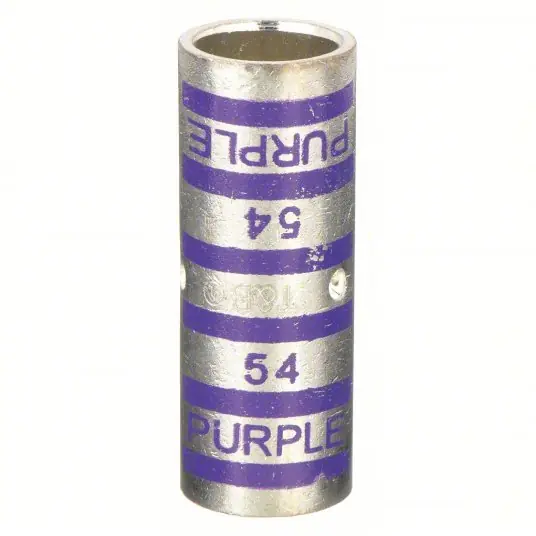Thomas & Betts 54512 Short-Barrel Splice Std Barrel Size, Purple Color, 4/0 AWG Max Wire Size
