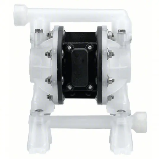 ARO PD07P-APS-PTT Double Diaphragm Pump Air, Polypropylene, Bolt, 3/4 in Fluid Connection Size, NPT, PTFE, PTFE