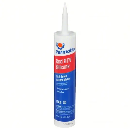 Permatex 81409 RTV Gasket Maker High-Temp Red RTV, 11 oz, Cartridge, Red