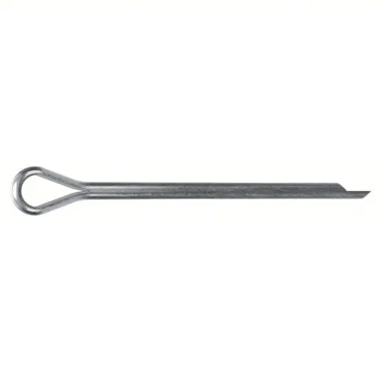 Fabory M39350.080.0125 Cotter Pin Extended Prong, Metric, 8 mm Pin Dia, 145 mm Shank Lg, Steel, Ungraded, 10 PK