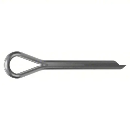 Fabory M55700.063.0050 Cotter Pin Extended Prong, Metric, 6.3 mm Pin Dia, 55 mm Shank Lg, Stainless Steel, 316, 5 PK
