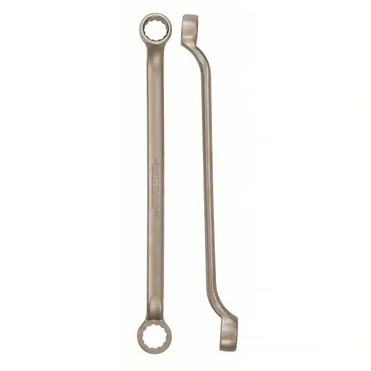 Ampco W-3271 Box End Wrench Natural, 1 7/16 in_1 5/8 in Head Size, 19 1/4 in Overall Lg, Offset