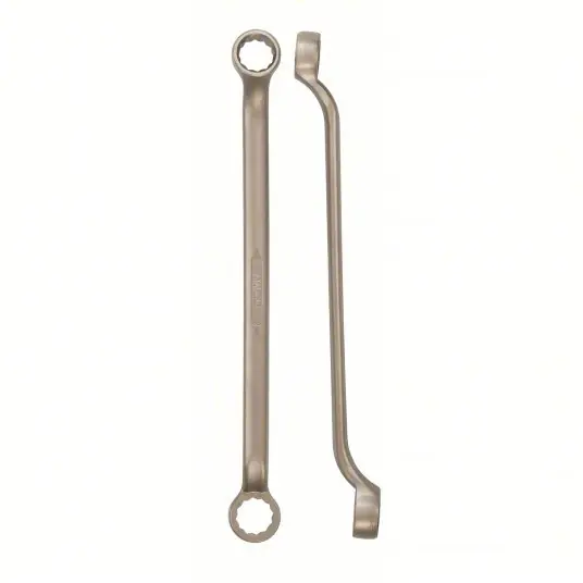 Ampco W-3250 Box End Wrench Natural, 1 1/16 in_1 1/4 in Head Size, 19 1/4 in Overall Lg, Offset