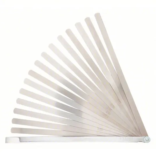 Proto J000TL Long-Blade Feeler Gauge Set Inch, 25 Feeler Blades, 0.0015 in to 0.04 in Thick Range
