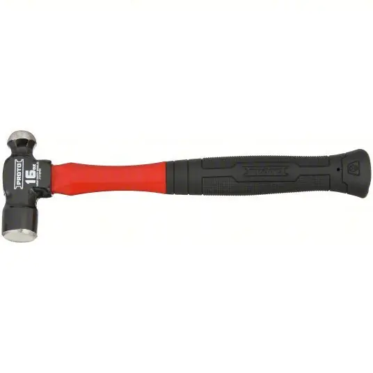 Proto J1312PGD Hammer Fiberglass, Steel, 12 oz Head Wt, 1 in Face Dia, 12 in Overall Lg, Textured Grip