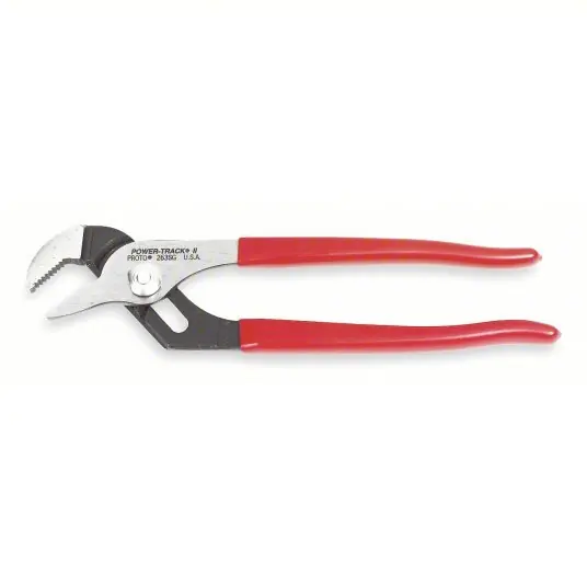 Proto J260SG Tongue and Groove Plier Flat, 2 1/8 in Max Jaw Opening, 10 1/4 in Overall Lg, 6 Jaw Positions