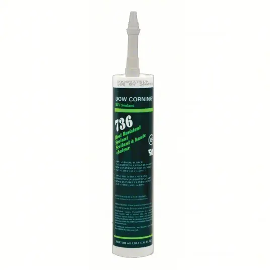 Dow Corning 99179248 Gasket Sealant 736, 10.14 fl oz, Cartridge, Red, For Food and Beverage Processing