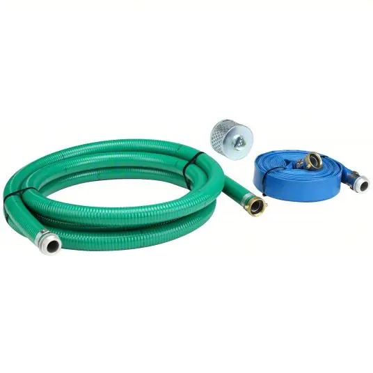KVM Tools KV1ZNC3 Hose Kit 3 in Connect, Male x Female Discharge Hose/Male x Female Suction Hose