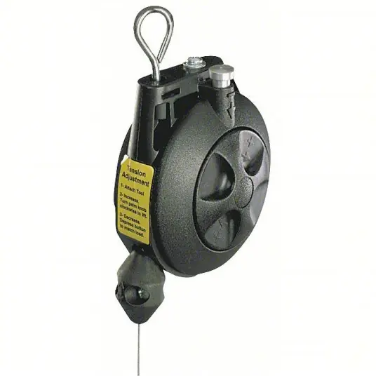 Hubbell BD-03 Tool Balancer Non-Locking, 3 lb Max. Tool Wt, 6 ft Cable Lg, ABS, Snap Hook, Swivel Hook