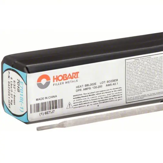 Hobart S422051-G45 Stick Electrode Carbon Steel, E7018-1 H4R, 5/32 in x 14 in, 5 lb