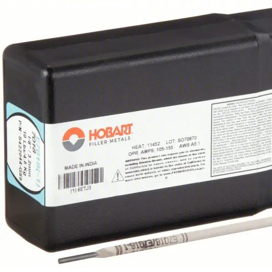 Hobart S422044-G89 Stick Electrode Carbon Steel, E7018-1 H4R, 1/8 in x 14 in, 10 lb