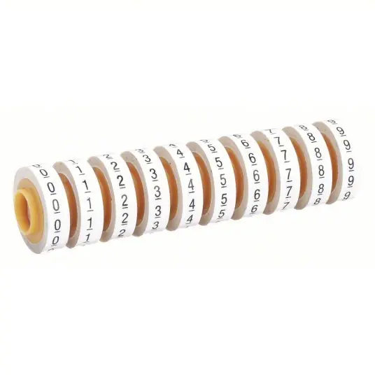3M SDR-0-9 Wire Marker Tape Refill 0 to 9, Red, 5,760 Labels, -40 Degrees to 250 Degrees F, 10 PK