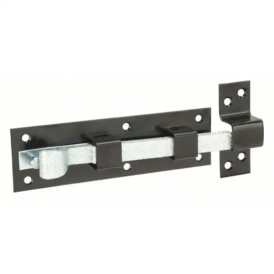KVM Tools KV4PE78 Nonlocking Spring Bolt Surface and Mortise Strike, Black/Galvanized, Steel