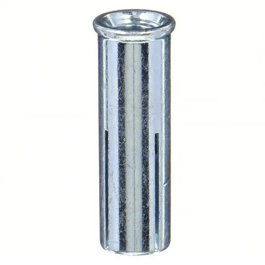 Red Head RX-38 Drop-In Anchor 3/8"-16 Thread Size, 3/4 in Overall Lg, 1/2 in Dia, Steel, Steel, 100 PK