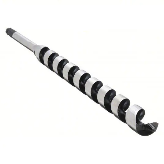 Irwin 3043011 Auger Drill Bit 7/8 in Drill Bit Size, 17 in Overall Lg, Hex Shank, 7/16 in Shank Hex Size