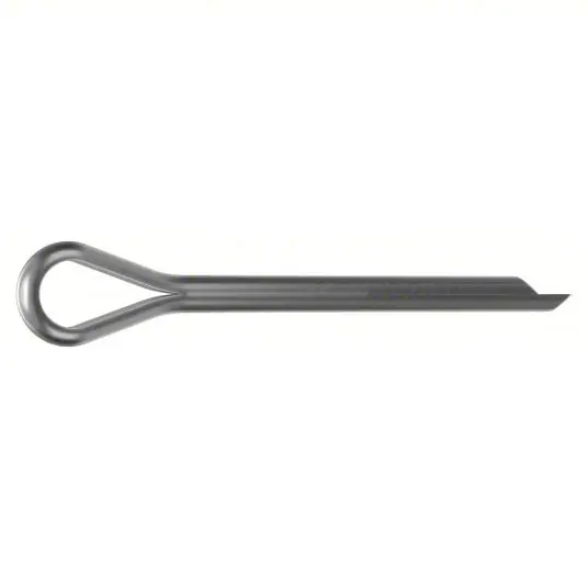 KVM Tools M55700.040.0040 Cotter Pin Extended Prong, Metric, 4 mm Pin Dia, 44 mm Shank Lg, Stainless Steel, 316, Plain, 10 PK