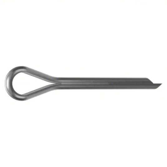 KVM Tools M55700.050.0040 Cotter Pin Extended Prong, Metric, 5 mm Pin Dia, 44 mm Shank Lg, Stainless Steel, 316, Plain, 5 PK