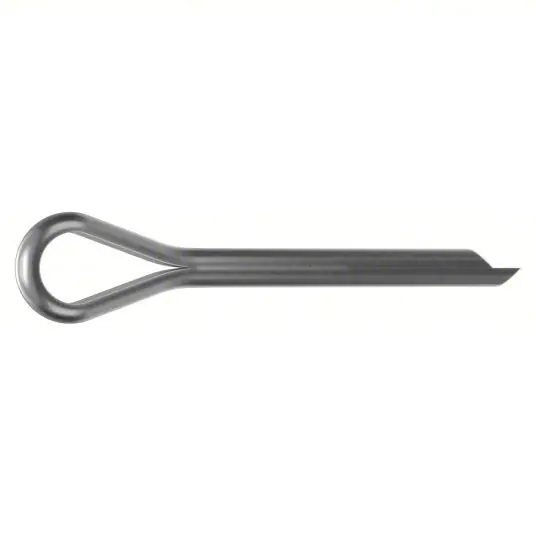KVM Tools M51700.050.0040 Cotter Pin Extended Prong, Metric, 5 mm Pin Dia, 44 mm Shank Lg, Stainless Steel, 18-8, Plain, 5 PK