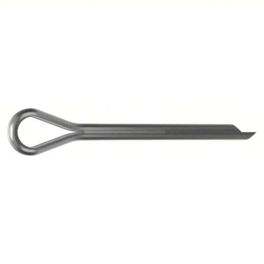 KVM Tools M51700.050.0050 Cotter Pin Extended Prong, Metric, 5 mm Pin Dia, 55 mm Shank Lg, Stainless Steel, 18-8, Plain, 5 PK