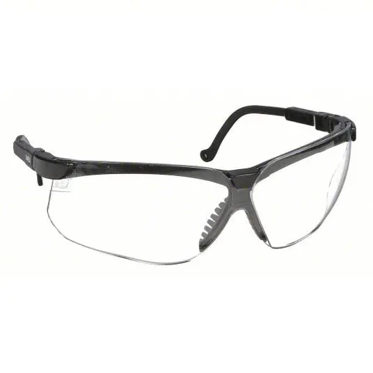 Honeywell S3200 UVEX Safety Glasses Anti-Scratch, Brow Foam Lining, Wraparound Frame, Half-Frame, Black