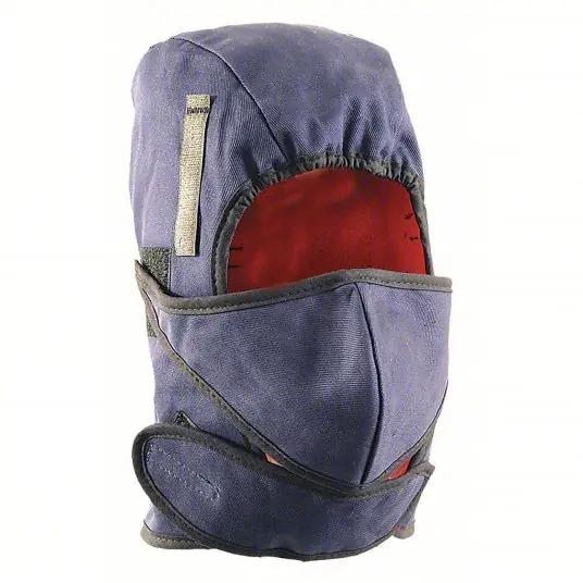 Occunomix LM660 Winter Liner Cotton, Face/Neck, Hook-and-Loop, Navy, Universal, Medium Duty