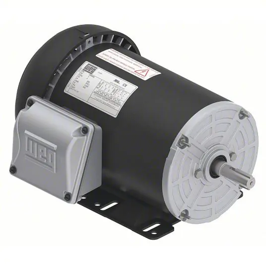 WEG .5036ES3E56-S General Purpose Motor Totally Enclosed Fan-Cooled, Rigid Base Mount, 1/2 HP, 208-230/460V AC, F