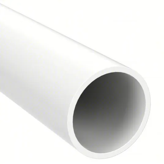 GF Piping H0400200PW1000 Pipe PVC, ChlorFIT, 2 in Nominal Pipe Size, 10 ft Overall Lg, Unthreaded, White