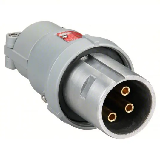 Appleton ACP6034BC Plug 60 A, 600V AC, Style 2 Grounding, 30 hp Horsepower Rating