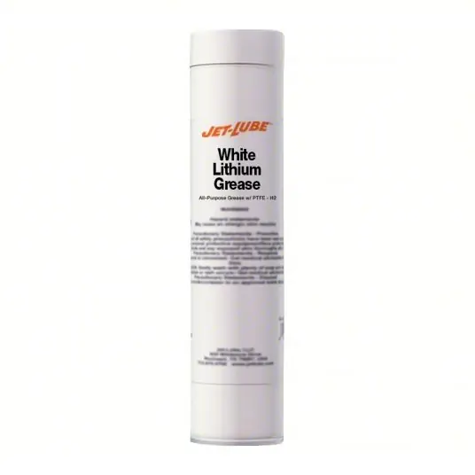 Jet-Lube 50350 Multipurpose Grease White Lithium Grease, 14 oz, Cartridge, H2 No Food Contact, NLGI 2