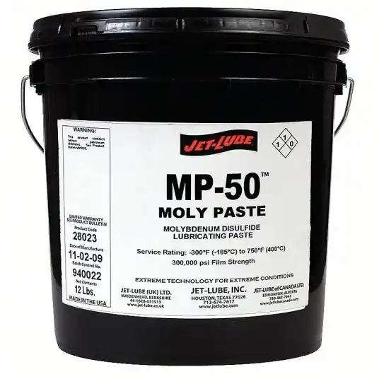 Jet-Lube 28023 Moly Paste MP-50, 1 gal, Pail, NLGI 2.5, Clay Thickener