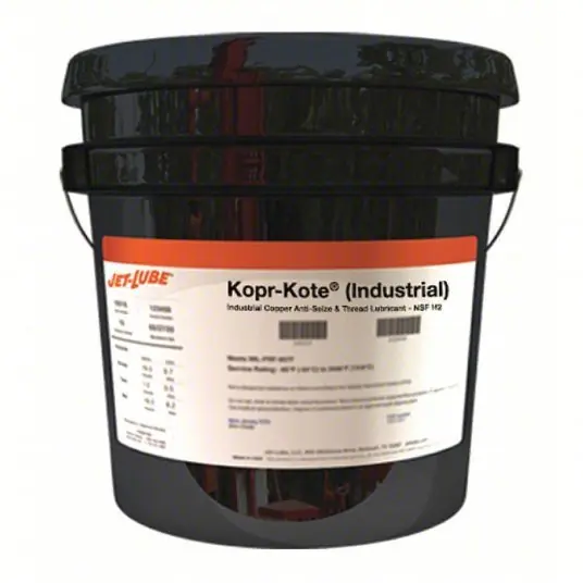 Jet-Lube 10091 General Purpose Anti-Seize 1 gal Container Size, Pail, Copper, Graphite, Kopr-Kote, -65° to 1800°F