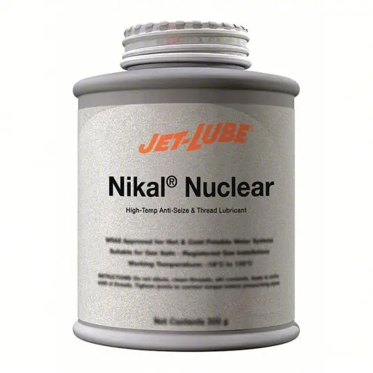 Jet-Lube 13502 Nuclear Grade Anti-Seize 0.5 lb Container Size, Brush-Top Can, Nickel, Graphite, Nikal Nuclear