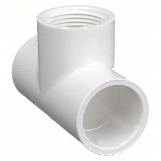 KVM Tools 402010 Tee 1 in x 1 in x 1 in Fitting Pipe Size, Schedule 40, Female Socket x Female Socket x Female NPT