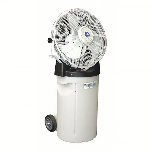Schaefer PVM18C Industrial Misting Fan 18 in Blade Dia, 3 Speeds, 1,400/1,800/2,200 cfm, 115V AC