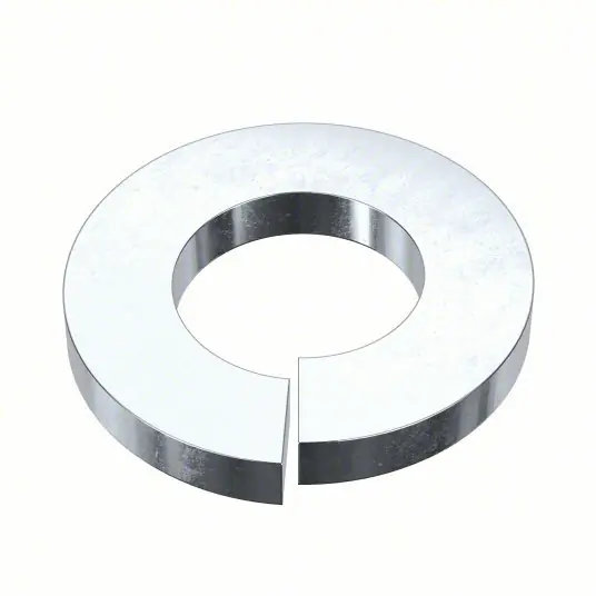 Fabory U37020.025.0001 Split Lock Washer For Screw Size 1/4 in, Split Lock, Steel, Zinc Plated, 0.26 in Inside Dia, 100 PK