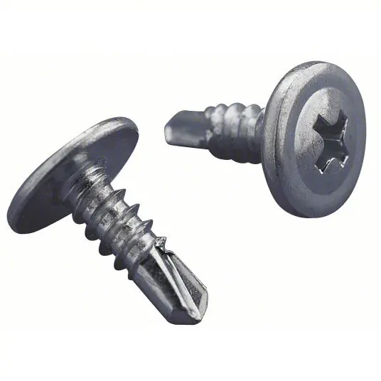 Nvent Caddy SMS8 Self TappingScrew, 8 Steel, Silver, 4-11/16 in Boxes/Mounts 4 in