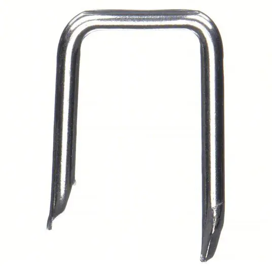 Thomas & Betts 17-124TB Cable Staple, 1 in Crown Wd, Steel, Silver, 100 PK