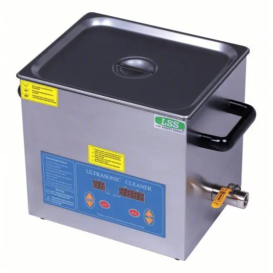 Lab Safety 32V120 Ultrasonic Cleaner 3.12 gal Tank Capacity, 5 7/8 in Tank Dp, 6 in Tank Ht