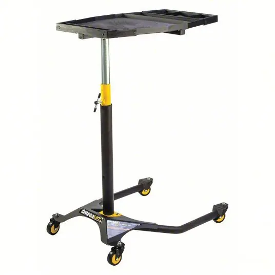 Omegalift 97531 Creeper Tool Tray Steel, Black, 29 in Lg, 20 in Wd, 47 41/64 in Ht