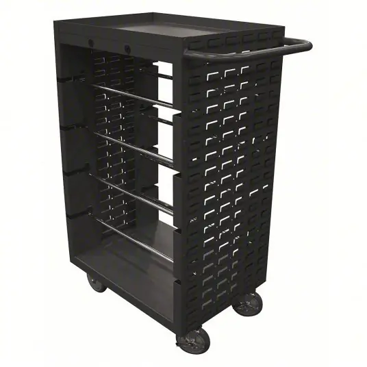 KVM Tools MWSR8-LP-95 Wire-Spool Dispensing Storage Cart 1,200 lb Load Capacity, 8 Spindles